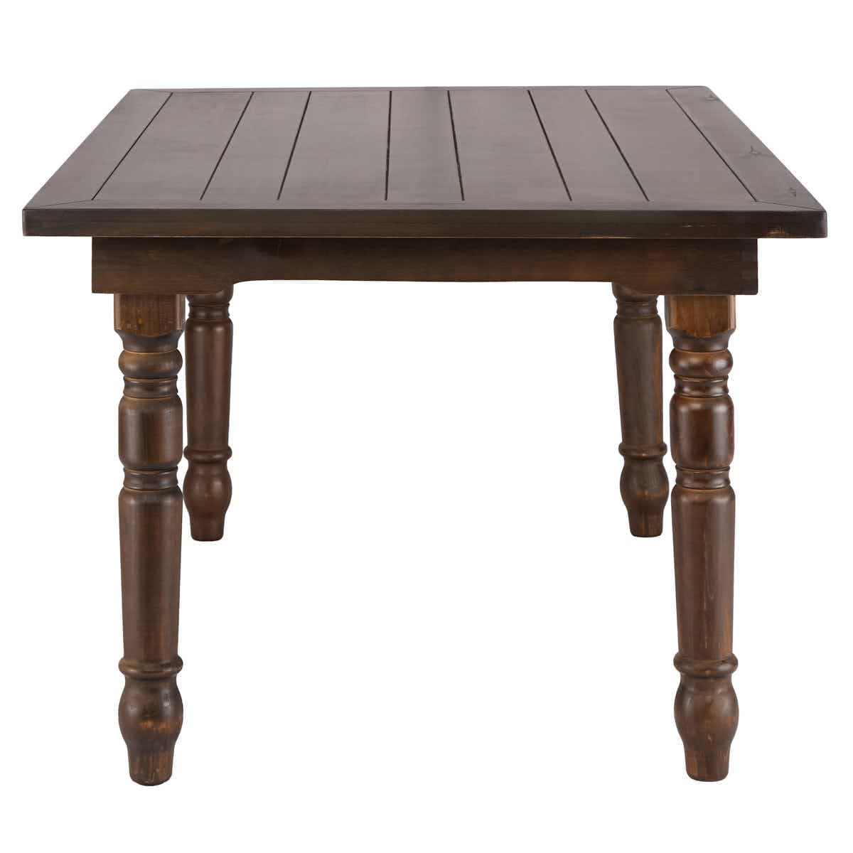 Chivari 60" x 40" (5 Foot) Fruitwood Rectangle Fluted Leg Wood Farm Table TFARMRT6040-FTW-T-AX