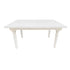 Chivari 60" x 40" (5 Foot) White Distressed Rectangle Fluted Leg Wood Farm Table TFARMRT6040-WD-T-AX