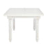 Chivari 60" x 40" (5 Foot) White Distressed Rectangle Fluted Leg Wood Farm Table TFARMRT6040-WD-T-AX