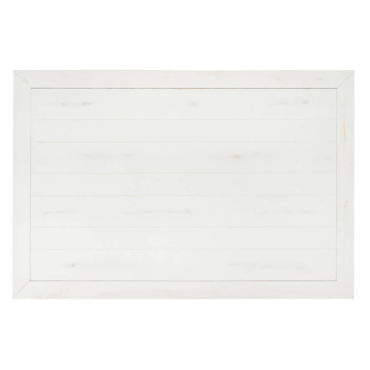 Chivari 60" x 40" (5 Foot) White Distressed Rectangle Fluted Leg Wood Farm Table TFARMRT6040-WD-T-AX