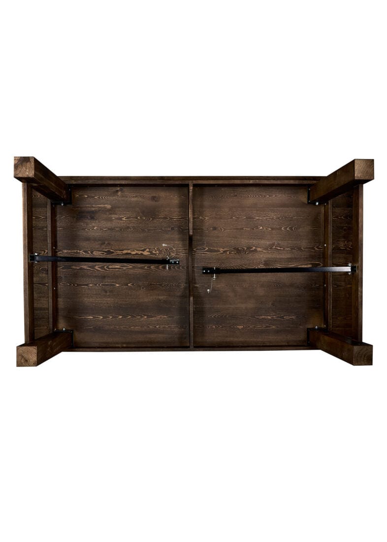 Chivari 72″ x 40″ (6 Foot ) Fruitwood Rectangle Straight Leg Wood Farm Table TFARMRT7240-FRTWOOD-S-LEG-AX-T