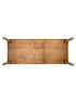 96" x 40" (8 Foot) Chestnut Rectangle Fluted Leg Wood Farm Table