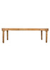 96" x 40" (8 Foot) Chestnut Rectangle Fluted Leg Wood Farm Table