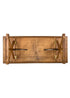 Chivari 96" x 40" (8 Foot) Chestnut Rectangle X Leg Wood Farm Table TFARMRT9640-CHESTNUT-X-LEG-AX-T