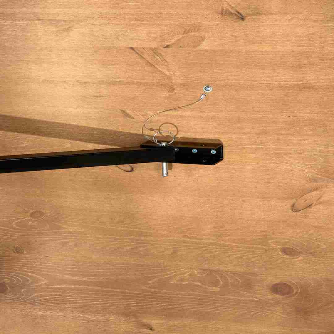 Chivari Scratch and Dent 96" x 40" (8 Foot) Chestnut Rectangle X Leg Wood Farm Table TFARMRT9640-CHESTNUT-X-LEG-AX-T-SD