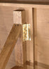 Chivari 96" x 40" (8 Foot) Chestnut Rectangle X Leg Wood Farm Table TFARMRT9640-CHESTNUT-X-LEG-AX-T