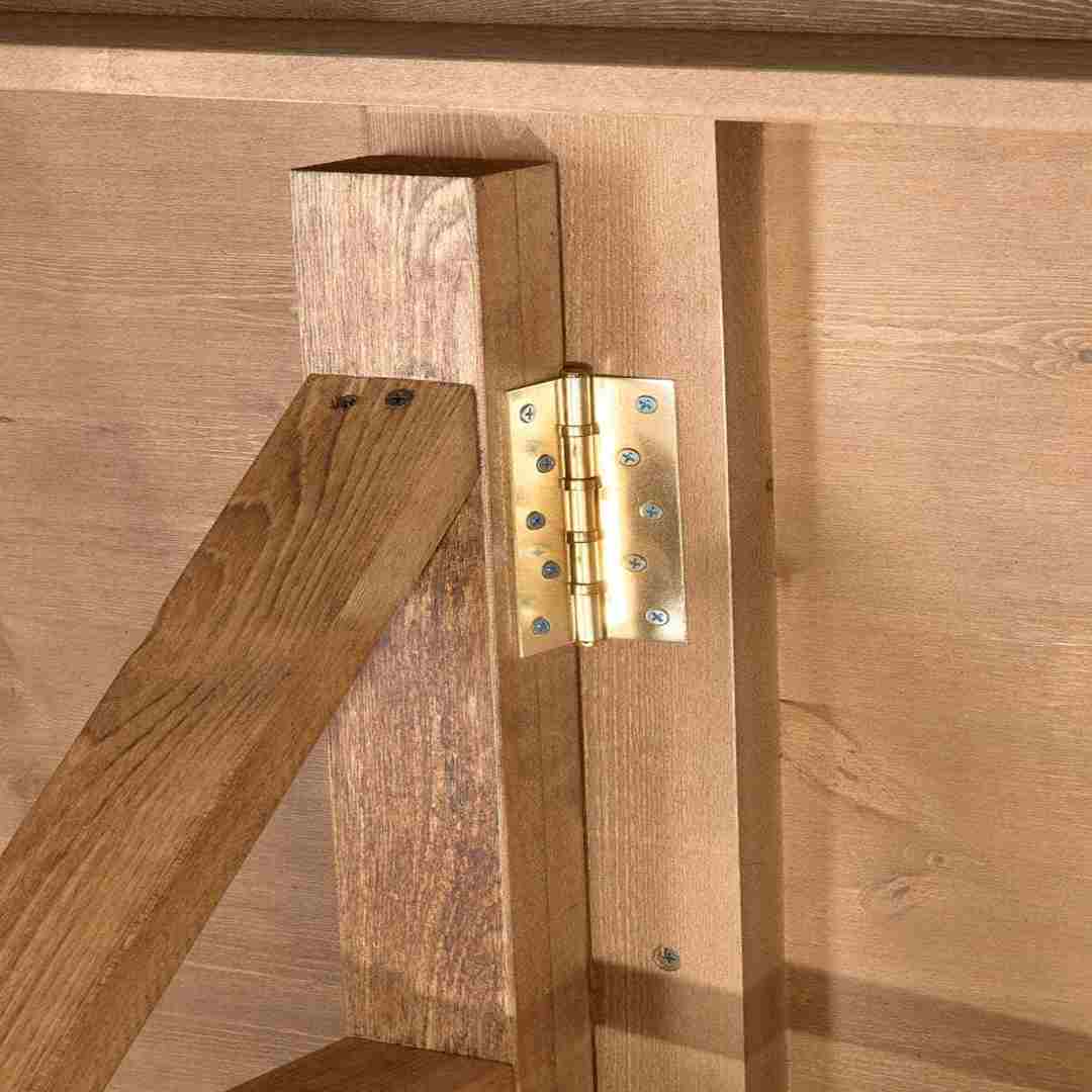 Chivari Scratch and Dent 96" x 40" (8 Foot) Chestnut Rectangle X Leg Wood Farm Table TFARMRT9640-CHESTNUT-X-LEG-AX-T-SD