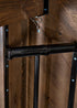 Chivari 60" (5 Foot) Fruitwood Round Farm Table TFARMRD60-FRTWD-S-LEG-AX-T