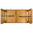 Chivari 96" x 40" (8 Foot) Natural Rectangle Straight Leg Wood Farm Table TFARMRT9640-NATURAL-S-LEG-AX-T