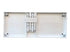Chivari White Distressed Fluted Leg Farm Table Dining Set with 2 Benches TFARM-WHITEDIS-T-LEG-KIT-AX