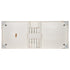 Chivari 96" x 40" (8 Foot) White Distressed Rectangle Thin Fluted Leg Wood Farm Table TFARMRT9640-WHITEDIS-T-LEG-AX-T