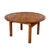 Chivari 60" (5 Foot) Chestnut Round Straight Leg Wood Farm Table TFRMPLRD60-CHT-ST-AX