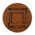 Chivari 60" (5 Foot) Chestnut Round Straight Leg Wood Farm Table TFRMPLRD60-CHT-ST-AX
