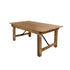 Chivari 72" x 40" (6 Foot ) Chestnut Rectangle Straight Leg Wood Farm Table TFRMPLRT7240-CHT-ST-AX