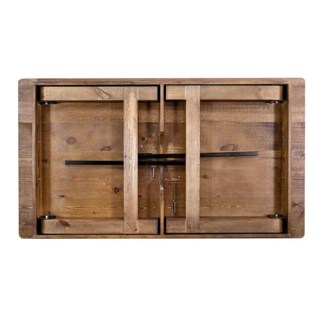 Chivari 72" x 40" (6 Foot ) Chestnut Rectangle Straight Leg Wood Farm Table TFRMPLRT7240-CHT-ST-AX