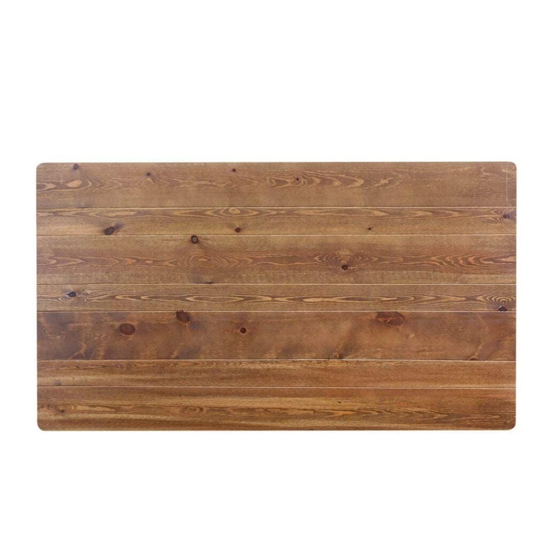 Chivari 72" x 40" (6 Foot ) Chestnut Rectangle Straight Leg Wood Farm Table TFRMPLRT7240-CHT-ST-AX