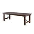 Chivari 72" x 40" (6 Foot) Fruitwood Rectangle Straight Leg Wood Farm Table TFRMPLRT7240-FTW-ST-AX