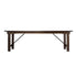 Chivari 72" x 40" (6 Foot) Fruitwood Rectangle Straight Leg Wood Farm Table TFRMPLRT7240-FTW-ST-AX