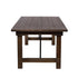 Chivari 72" x 40" (6 Foot) Fruitwood Rectangle Straight Leg Wood Farm Table TFRMPLRT7240-FTW-ST-AX