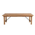 Chivari 72" x 40" (6 Foot) Natural Rectangle Straight Leg Wood Farm Table TFRMPLRT7240-NAT-ST-AX