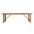 Chivari 72" x 40" (6 Foot) Natural Rectangle Straight Leg Wood Farm Table TFRMPLRT7240-NAT-ST-AX