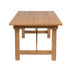 Chivari 72" x 40" (6 Foot) Natural Rectangle Straight Leg Wood Farm Table TFRMPLRT7240-NAT-ST-AX