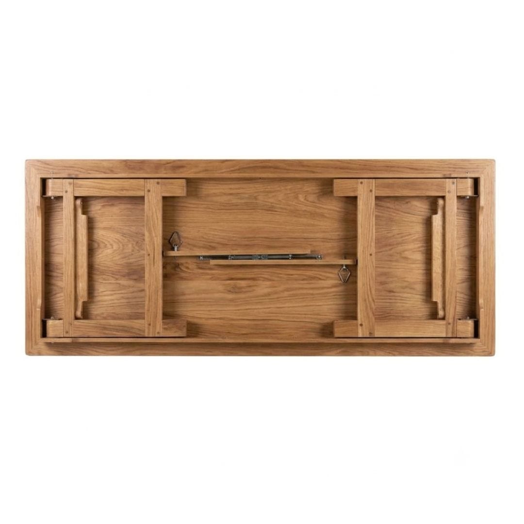 Chivari 72" x 40" (6 Foot) Natural Rectangle Straight Leg Wood Farm Table TFRMPLRT7240-NAT-ST-AX