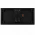 Chivari 96" x 40" (8 Foot) Black Rectangle Fluted Leg Wood Farm Table TFRMPLRT9640-BLK-FL-AX