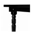 Chivari 96" x 40" (8 Foot) Black Rectangle Fluted Leg Wood Farm Table TFRMPLRT9640-BLK-FL-AX