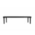 Chivari 96" x 40" (8 Foot) Black Rectangle Fluted Leg Wood Farm Table TFRMPLRT9640-BLK-FL-AX