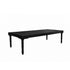 Chivari 96" x 40" (8 Foot) Black Rectangle Fluted Leg Wood Farm Table TFRMPLRT9640-BLK-FL-AX
