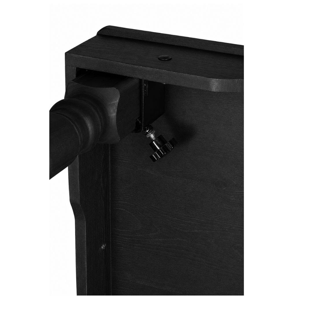 Chivari 96" x 40" (8 Foot) Black Rectangle Fluted Leg Wood Farm Table TFRMPLRT9640-BLK-FL-AX
