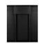 Chivari 96" x 40" (8 Foot) Black Rectangle Fluted Leg Wood Farm Table TFRMPLRT9640-BLK-FL-AX