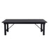 Chivari 96" x 40" (8 Foot) Black Rectangle Straight Leg Wood Farm Table TFRMPLRT9640-BLK-ST-AX
