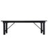 Chivari 96" x 40" (8 Foot) Black Rectangle Straight Leg Wood Farm Table TFRMPLRT9640-BLK-ST-AX