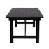 Chivari 96" x 40" (8 Foot) Black Rectangle Straight Leg Wood Farm Table TFRMPLRT9640-BLK-ST-AX