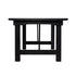 Chivari 96" x 40" (8 Foot) Black Rectangle Straight Leg Wood Farm Table TFRMPLRT9640-BLK-ST-AX