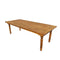 Chivari Chestnut 96" x 40" (8 Foot) Rectangle Fluted Leg Wood Farm Table TFRMPLRT9640-CHT-FL-AX