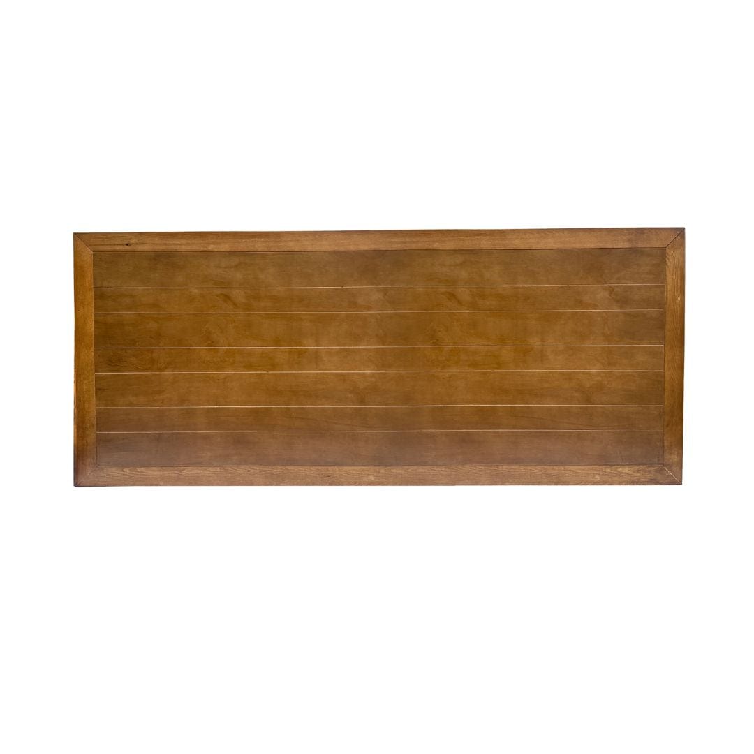 Chivari Chestnut 96" x 40" (8 Foot) Rectangle Fluted Leg Wood Farm Table TFRMPLRT9640-CHT-FL-AX