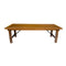 Chivari Chestnut 96" x 40" (8 Foot) Rectangle Straight Leg Wood Farm Table TFRMPLRT9640-CHT-ST-AX