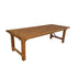 Chivari Chestnut 96" x 40" (8 Foot) Rectangle Straight Leg Wood Farm Table TFRMPLRT9640-CHT-ST-AX