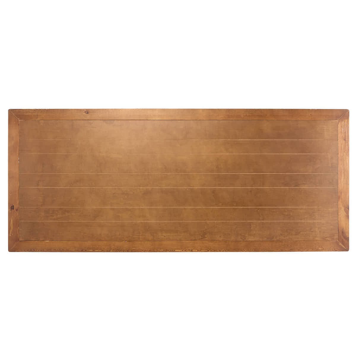 Chivari Chestnut 96" x 40" (8 Foot) Rectangle Straight Leg Wood Farm Table TFRMPLRT9640-CHT-ST-AX
