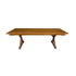 Chivari Chestnut 96" x 40" (8 Foot) Rectangle X Leg Wood Farm Table TFRMPLRT9640-CHT-XL-AX