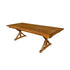 Chivari Chestnut 96" x 40" (8 Foot) Rectangle X Leg Wood Farm Table TFRMPLRT9640-CHT-XL-AX