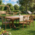 Chivari 96" x 40" (8 Foot) Chestnut Finish Rectangle X Leg Wood Farm Table TFRMPLRT9640-CHT-XL-AX
