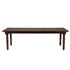 96" x 40" (8 Foot) Fruitwood Rectangle Fluted Leg Wood Farm Table