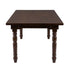 96" x 40" (8 Foot) Fruitwood Rectangle Fluted Leg Wood Farm Table