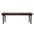 96" x 40" (8 Foot) Fruitwood Rectangle Fluted Leg Wood Farm Table
