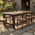Chivari 96" x 40" (8 Foot) Fruitwood Rectangle Straight Leg Wood Farm Table TFRMPLRT9640-FTW-ST-AX