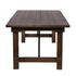 Chivari Fruitwood 96" x 40" (8 Foot) Rectangle Straight Leg Wood Farm Table TFRMPLRT9640-FTW-ST-AX